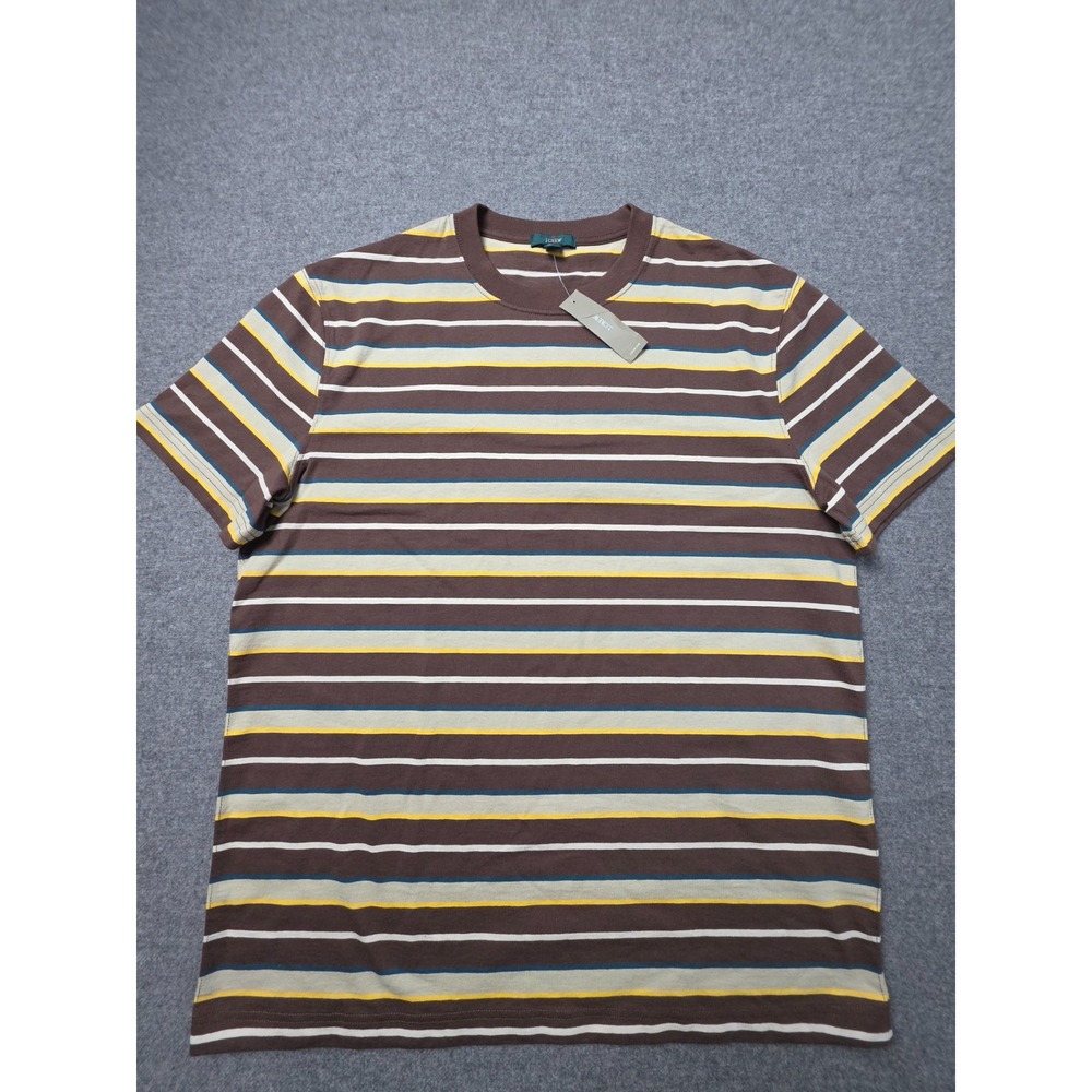 J.Crew Relaxed Fit Striped T-Shirt Mens Medium Multicolor NWT Cotton Tee